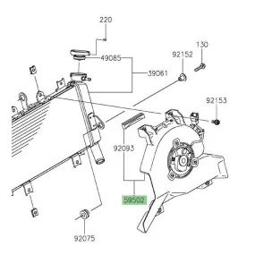 Ventilateur d'origine Kawasaki 595020624 | Moto Shop 35